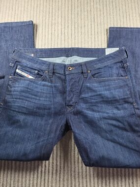 Diesel Viker Jeans Regular Fit Straight Leg Button Fly Denim Wash Men 36x30